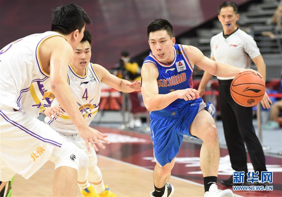 （體育）（6）籃球——CBA復賽第一階段：北京控股勝四川五糧金樽