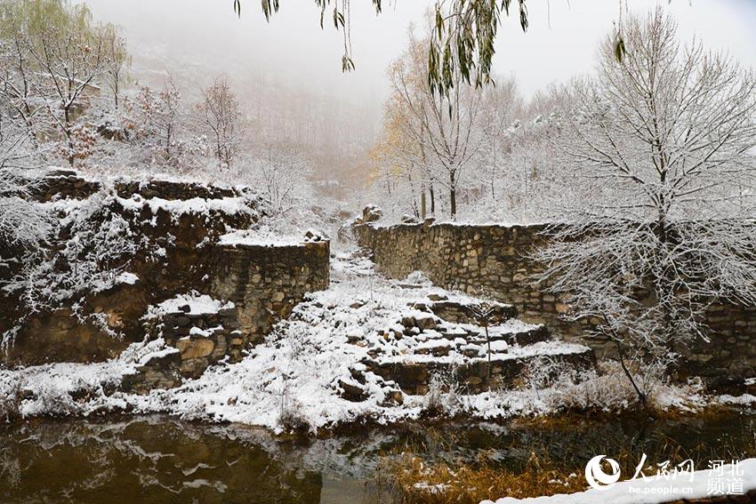 河北省邢臺市云夢山雪景。 燕立濤攝