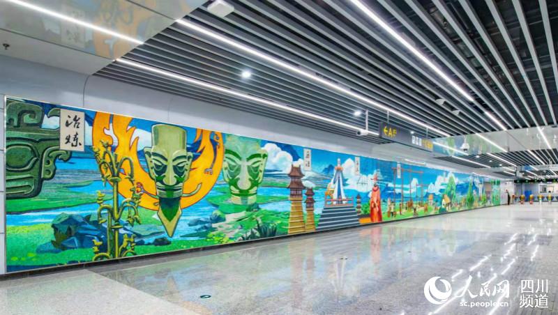 6號線建設北路站。成都軌道交通集團供圖